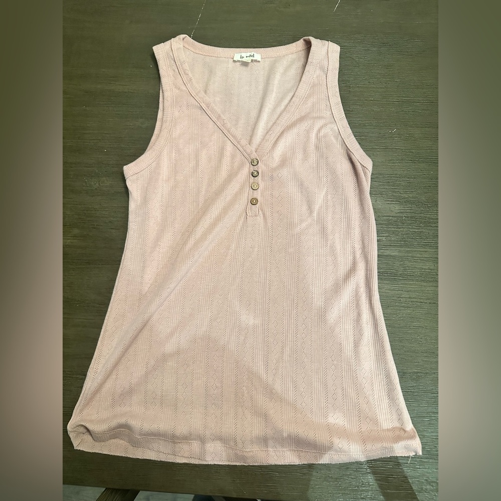 La Mie Light Pink Tank Too Size Medium